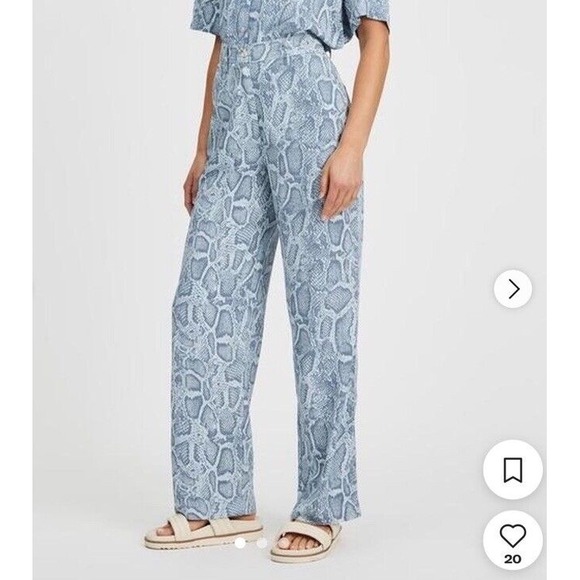 NWT Anthropologie Ena Pelly 10  High Rise Wide Leg Flare‎ Pants - Picture 3 of 9